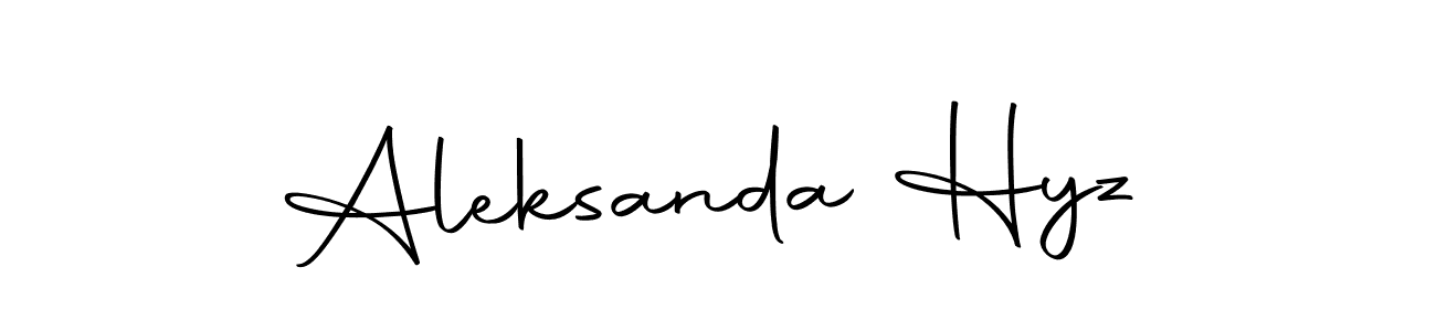 Also we have Aleksanda Hyz name is the best signature style. Create professional handwritten signature collection using Autography-DOLnW autograph style. Aleksanda Hyz signature style 10 images and pictures png