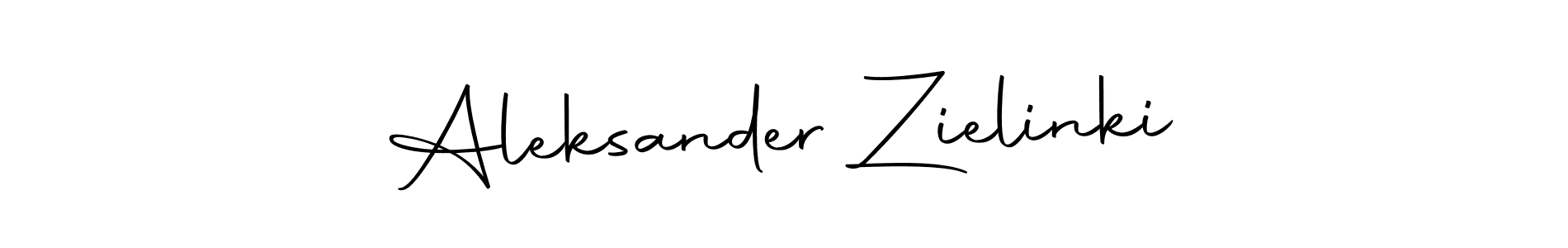 Make a beautiful signature design for name Aleksander Zielinki. With this signature (Autography-DOLnW) style, you can create a handwritten signature for free. Aleksander Zielinki signature style 10 images and pictures png