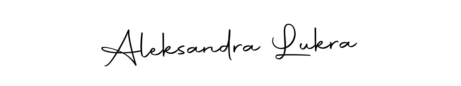 Also You can easily find your signature by using the search form. We will create Aleksandra Lukra name handwritten signature images for you free of cost using Autography-DOLnW sign style. Aleksandra Lukra signature style 10 images and pictures png