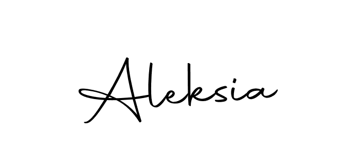 Make a beautiful signature design for name Aleksia. Use this online signature maker to create a handwritten signature for free. Aleksia signature style 10 images and pictures png