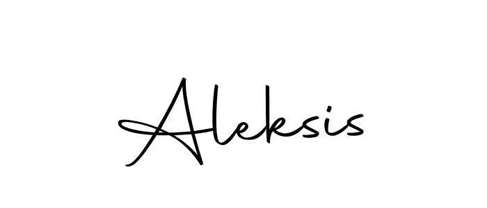 Make a beautiful signature design for name Aleksis. With this signature (Autography-DOLnW) style, you can create a handwritten signature for free. Aleksis signature style 10 images and pictures png