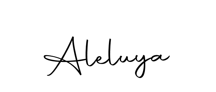 You should practise on your own different ways (Autography-DOLnW) to write your name (Aleluya) in signature. don't let someone else do it for you. Aleluya signature style 10 images and pictures png