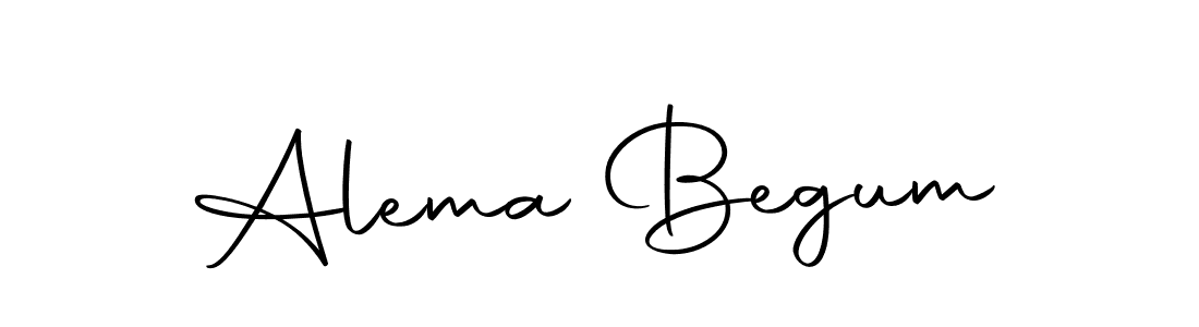 Design your own signature with our free online signature maker. With this signature software, you can create a handwritten (Autography-DOLnW) signature for name Alema Begum. Alema Begum signature style 10 images and pictures png