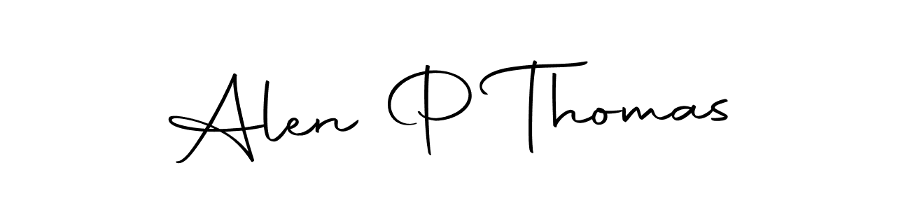 Make a short Alen P Thomas signature style. Manage your documents anywhere anytime using Autography-DOLnW. Create and add eSignatures, submit forms, share and send files easily. Alen P Thomas signature style 10 images and pictures png