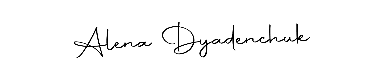 Make a beautiful signature design for name Alena Dyadenchuk. Use this online signature maker to create a handwritten signature for free. Alena Dyadenchuk signature style 10 images and pictures png