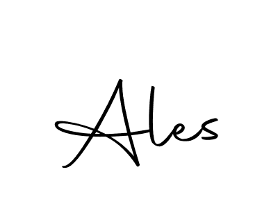 Design your own signature with our free online signature maker. With this signature software, you can create a handwritten (Autography-DOLnW) signature for name Ales. Ales signature style 10 images and pictures png