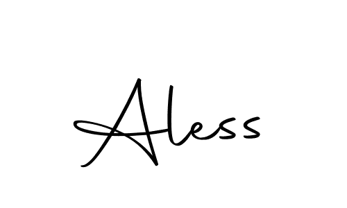 How to make Aless name signature. Use Autography-DOLnW style for creating short signs online. This is the latest handwritten sign. Aless signature style 10 images and pictures png