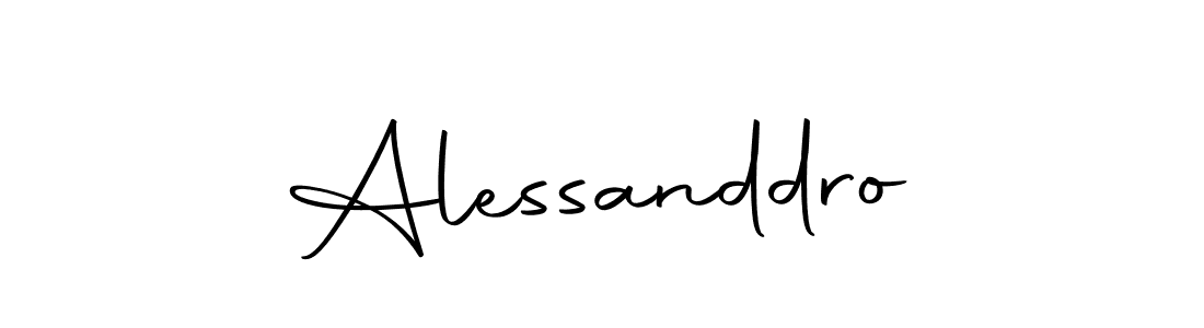 Design your own signature with our free online signature maker. With this signature software, you can create a handwritten (Autography-DOLnW) signature for name Alessanddro. Alessanddro signature style 10 images and pictures png