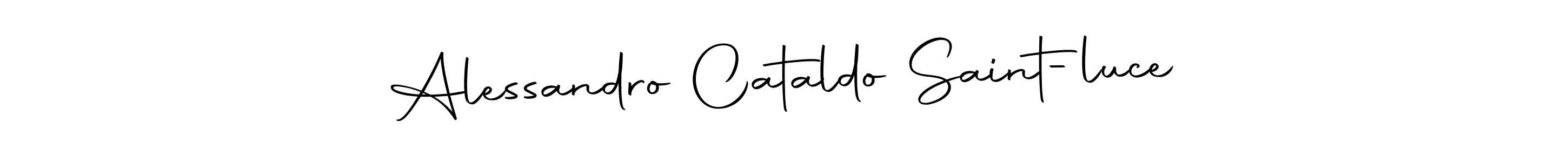 Create a beautiful signature design for name Alessandro Cataldo Saint-luce. With this signature (Autography-DOLnW) fonts, you can make a handwritten signature for free. Alessandro Cataldo Saint-luce signature style 10 images and pictures png