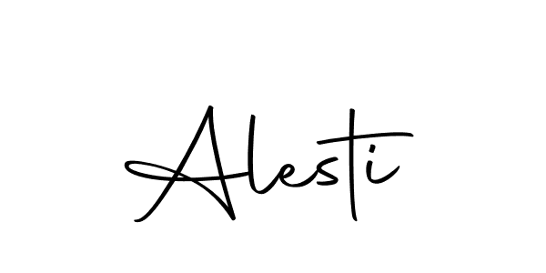 Design your own signature with our free online signature maker. With this signature software, you can create a handwritten (Autography-DOLnW) signature for name Alesti. Alesti signature style 10 images and pictures png