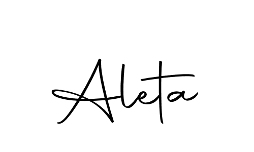 How to make Aleta name signature. Use Autography-DOLnW style for creating short signs online. This is the latest handwritten sign. Aleta signature style 10 images and pictures png