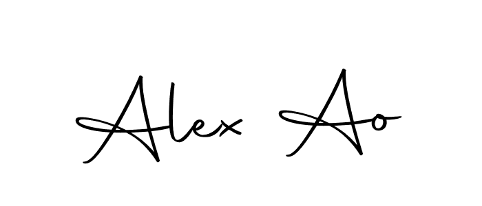 Alex Ao stylish signature style. Best Handwritten Sign (Autography-DOLnW) for my name. Handwritten Signature Collection Ideas for my name Alex Ao. Alex Ao signature style 10 images and pictures png