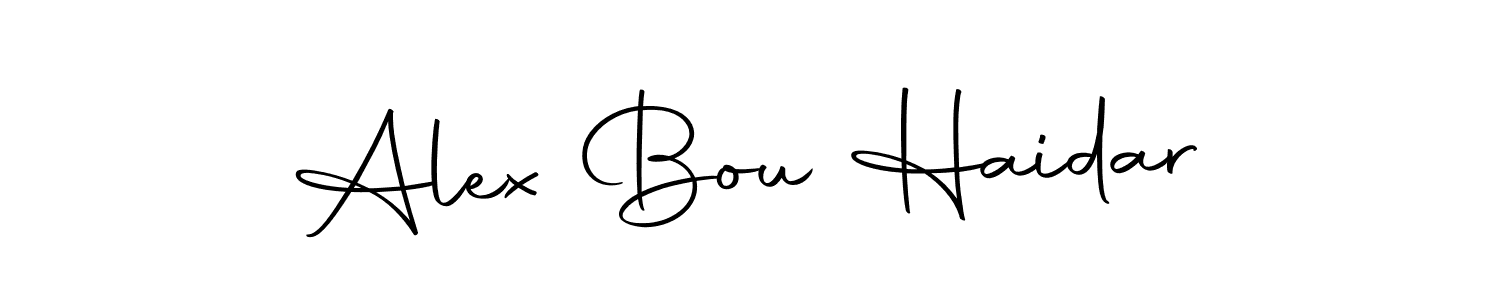 Similarly Autography-DOLnW is the best handwritten signature design. Signature creator online .You can use it as an online autograph creator for name Alex Bou Haidar. Alex Bou Haidar signature style 10 images and pictures png