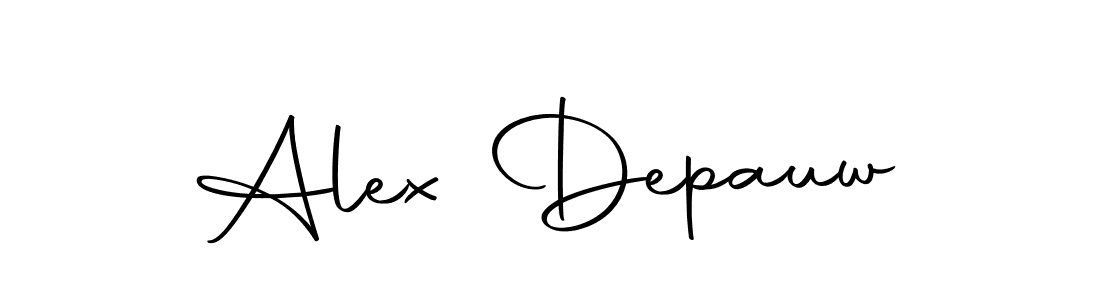 Alex Depauw stylish signature style. Best Handwritten Sign (Autography-DOLnW) for my name. Handwritten Signature Collection Ideas for my name Alex Depauw. Alex Depauw signature style 10 images and pictures png