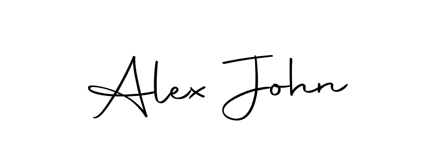 You should practise on your own different ways (Autography-DOLnW) to write your name (Alex John) in signature. don't let someone else do it for you. Alex John signature style 10 images and pictures png