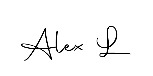 How to make Alex L name signature. Use Autography-DOLnW style for creating short signs online. This is the latest handwritten sign. Alex L signature style 10 images and pictures png