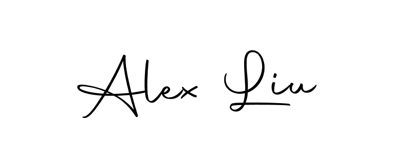 Design your own signature with our free online signature maker. With this signature software, you can create a handwritten (Autography-DOLnW) signature for name Alex Liu. Alex Liu signature style 10 images and pictures png