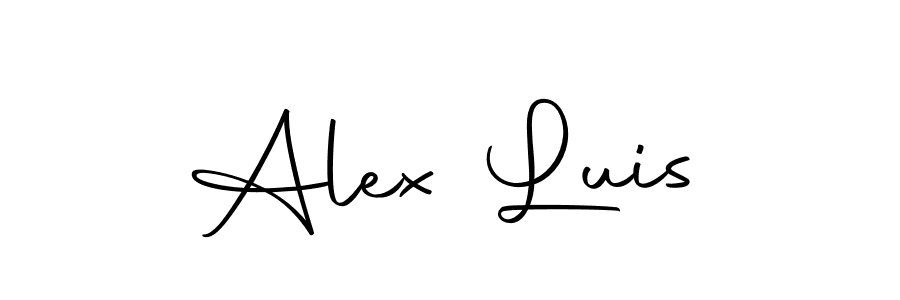 Use a signature maker to create a handwritten signature online. With this signature software, you can design (Autography-DOLnW) your own signature for name Alex Luis. Alex Luis signature style 10 images and pictures png