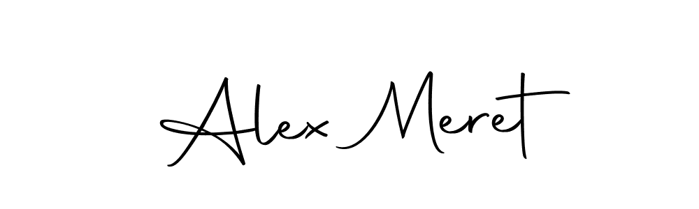Design your own signature with our free online signature maker. With this signature software, you can create a handwritten (Autography-DOLnW) signature for name Alex Meret. Alex Meret signature style 10 images and pictures png