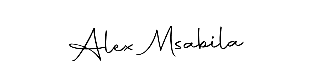 Design your own signature with our free online signature maker. With this signature software, you can create a handwritten (Autography-DOLnW) signature for name Alex Msabila. Alex Msabila signature style 10 images and pictures png