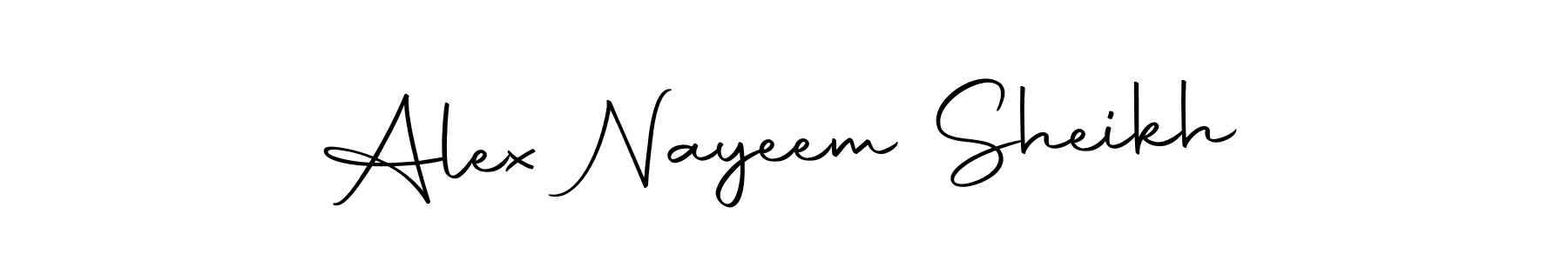 Also we have Alex Nayeem Sheikh name is the best signature style. Create professional handwritten signature collection using Autography-DOLnW autograph style. Alex Nayeem Sheikh signature style 10 images and pictures png