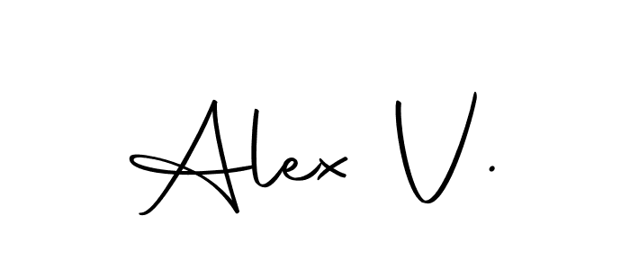 Also You can easily find your signature by using the search form. We will create Alex V. name handwritten signature images for you free of cost using Autography-DOLnW sign style. Alex V. signature style 10 images and pictures png