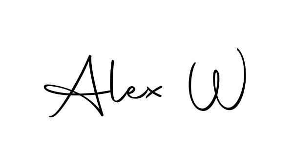 It looks lik you need a new signature style for name Alex W. Design unique handwritten (Autography-DOLnW) signature with our free signature maker in just a few clicks. Alex W signature style 10 images and pictures png