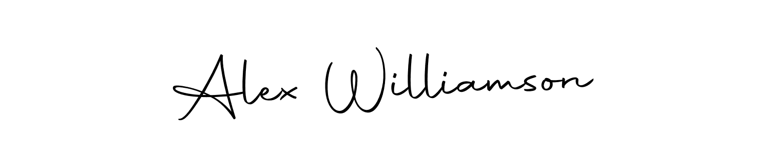 How to make Alex Williamson name signature. Use Autography-DOLnW style for creating short signs online. This is the latest handwritten sign. Alex Williamson signature style 10 images and pictures png