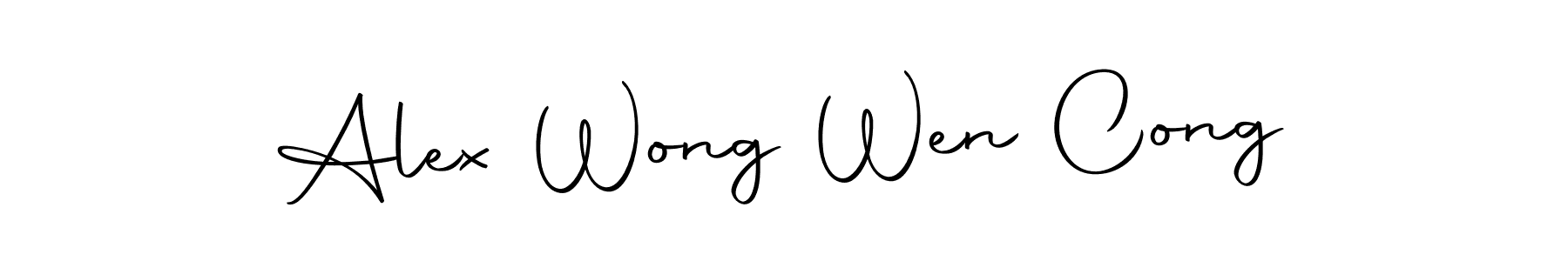 Make a beautiful signature design for name Alex Wong Wen Cong. Use this online signature maker to create a handwritten signature for free. Alex Wong Wen Cong signature style 10 images and pictures png