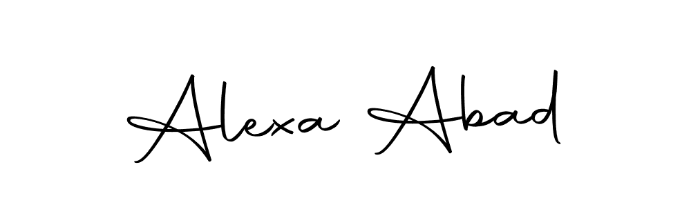 Make a short Alexa Abad signature style. Manage your documents anywhere anytime using Autography-DOLnW. Create and add eSignatures, submit forms, share and send files easily. Alexa Abad signature style 10 images and pictures png