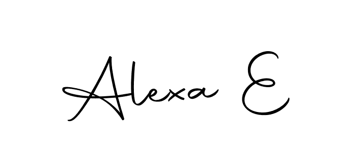 This is the best signature style for the Alexa E name. Also you like these signature font (Autography-DOLnW). Mix name signature. Alexa E signature style 10 images and pictures png