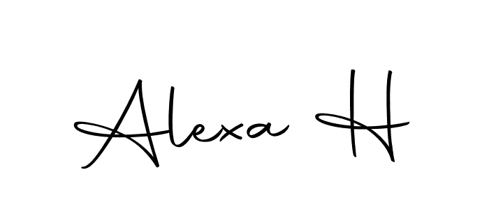 How to make Alexa H signature? Autography-DOLnW is a professional autograph style. Create handwritten signature for Alexa H name. Alexa H signature style 10 images and pictures png