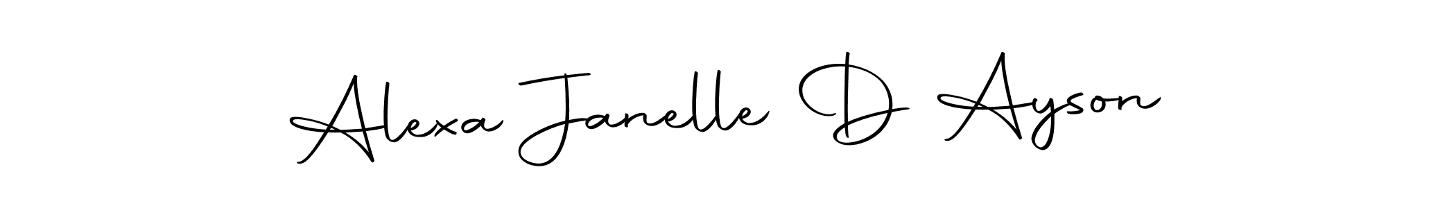 Also we have Alexa Janelle D Ayson name is the best signature style. Create professional handwritten signature collection using Autography-DOLnW autograph style. Alexa Janelle D Ayson signature style 10 images and pictures png