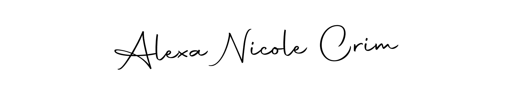 Check out images of Autograph of Alexa Nicole Crim name. Actor Alexa Nicole Crim Signature Style. Autography-DOLnW is a professional sign style online. Alexa Nicole Crim signature style 10 images and pictures png