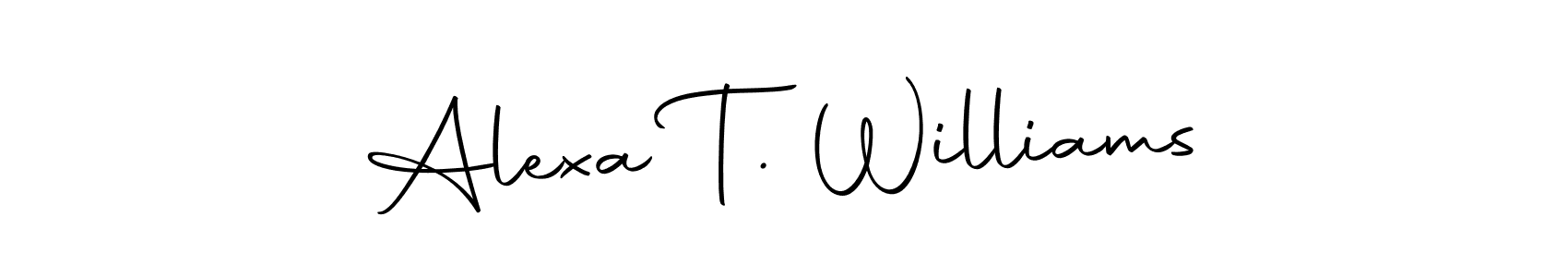 if you are searching for the best signature style for your name Alexa T. Williams. so please give up your signature search. here we have designed multiple signature styles  using Autography-DOLnW. Alexa T. Williams signature style 10 images and pictures png