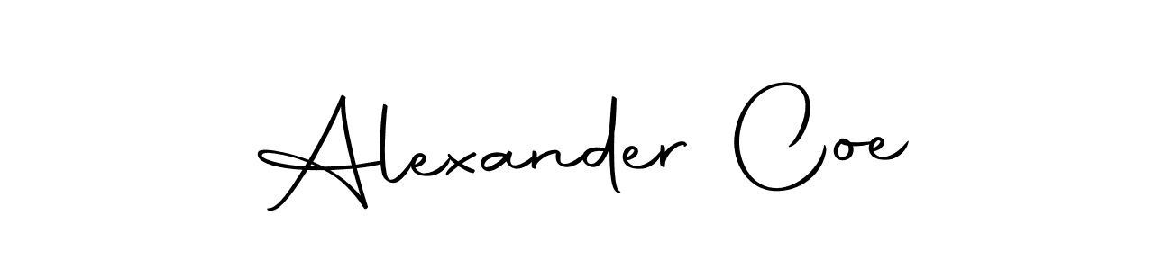 You should practise on your own different ways (Autography-DOLnW) to write your name (Alexander Coe) in signature. don't let someone else do it for you. Alexander Coe signature style 10 images and pictures png