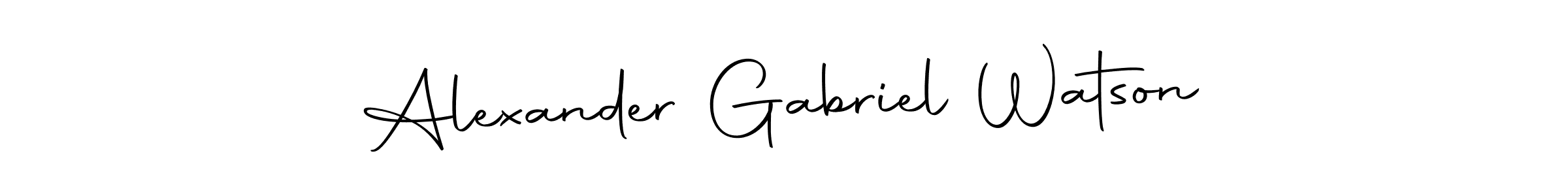 You should practise on your own different ways (Autography-DOLnW) to write your name (Alexander Gabriel Watson) in signature. don't let someone else do it for you. Alexander Gabriel Watson signature style 10 images and pictures png