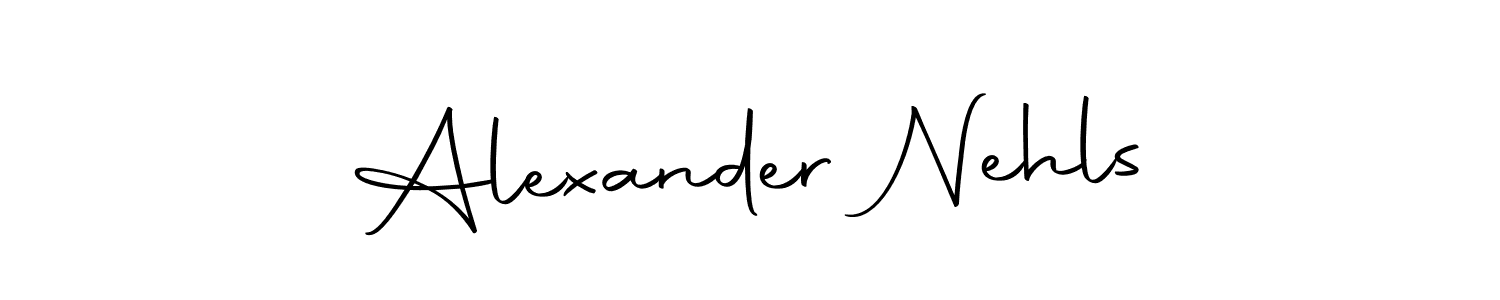 This is the best signature style for the Alexander Nehls name. Also you like these signature font (Autography-DOLnW). Mix name signature. Alexander Nehls signature style 10 images and pictures png