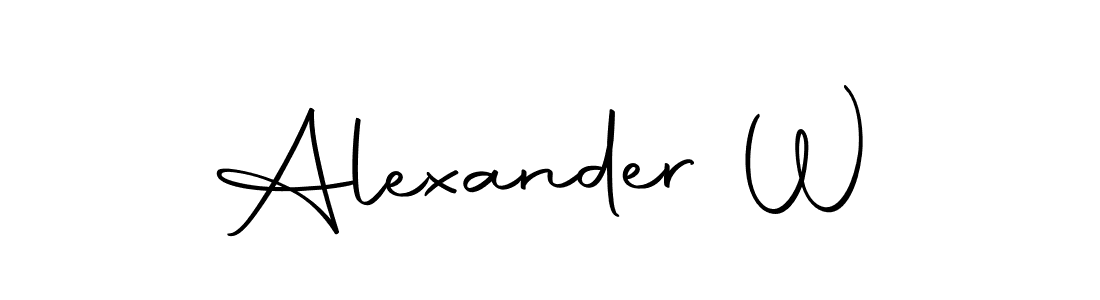 Similarly Autography-DOLnW is the best handwritten signature design. Signature creator online .You can use it as an online autograph creator for name Alexander W. Alexander W signature style 10 images and pictures png