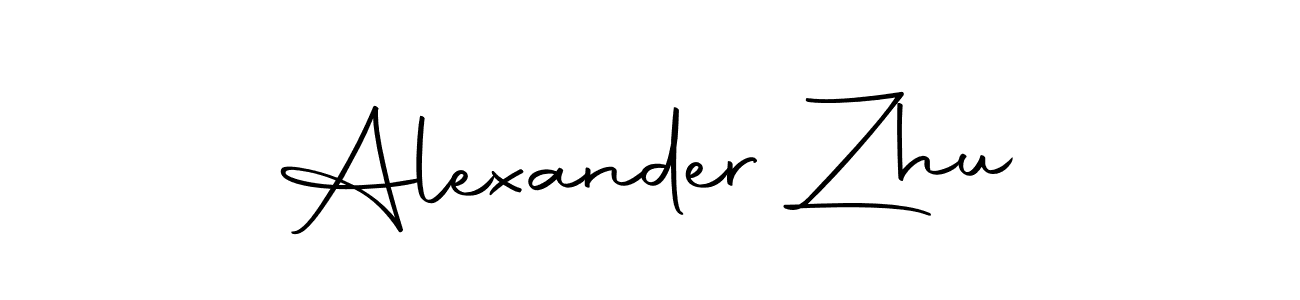 Here are the top 10 professional signature styles for the name Alexander Zhu. These are the best autograph styles you can use for your name. Alexander Zhu signature style 10 images and pictures png