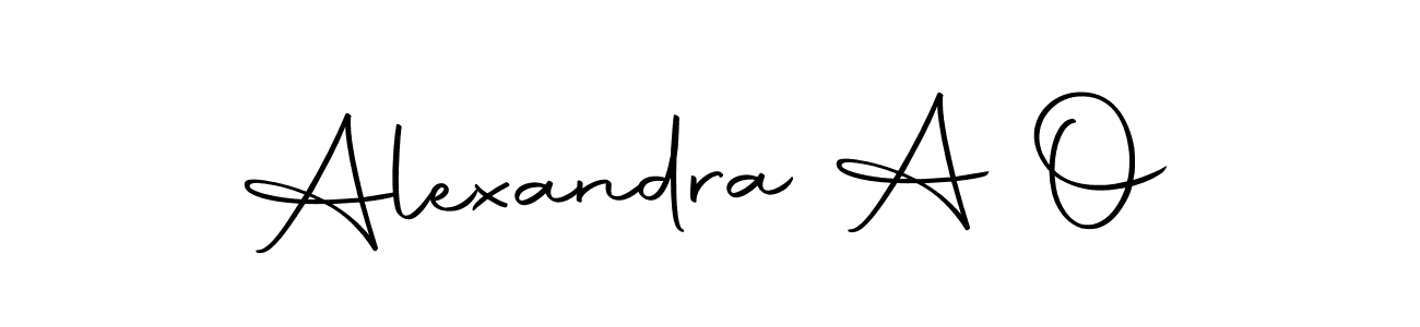 Also we have Alexandra A O name is the best signature style. Create professional handwritten signature collection using Autography-DOLnW autograph style. Alexandra A O signature style 10 images and pictures png