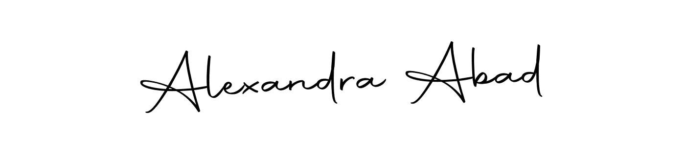 Create a beautiful signature design for name Alexandra Abad. With this signature (Autography-DOLnW) fonts, you can make a handwritten signature for free. Alexandra Abad signature style 10 images and pictures png
