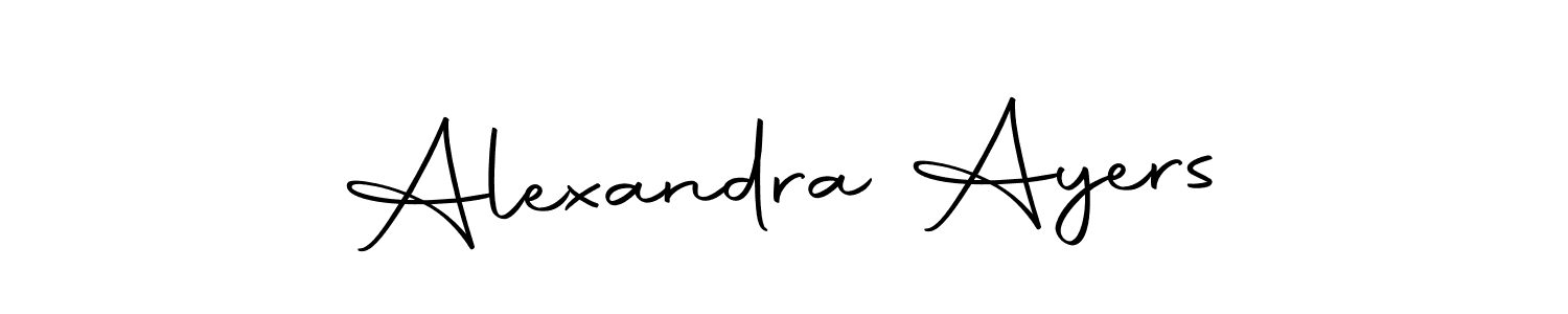 Design your own signature with our free online signature maker. With this signature software, you can create a handwritten (Autography-DOLnW) signature for name Alexandra Ayers. Alexandra Ayers signature style 10 images and pictures png