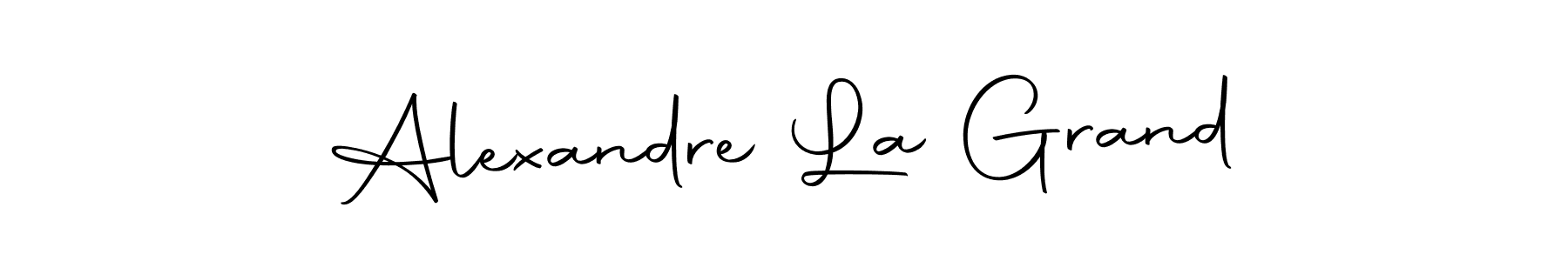Create a beautiful signature design for name Alexandre La Grand. With this signature (Autography-DOLnW) fonts, you can make a handwritten signature for free. Alexandre La Grand signature style 10 images and pictures png