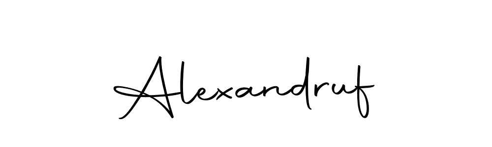 How to make Alexandruf signature? Autography-DOLnW is a professional autograph style. Create handwritten signature for Alexandruf name. Alexandruf signature style 10 images and pictures png