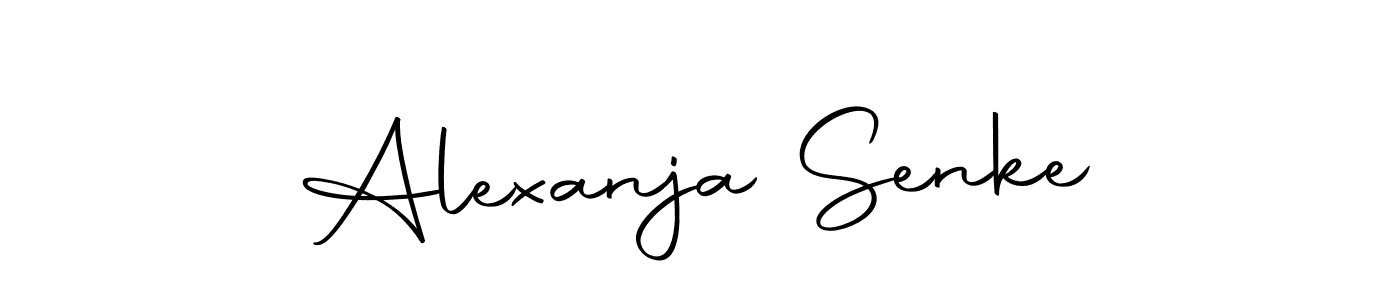 Make a beautiful signature design for name Alexanja Senke. With this signature (Autography-DOLnW) style, you can create a handwritten signature for free. Alexanja Senke signature style 10 images and pictures png