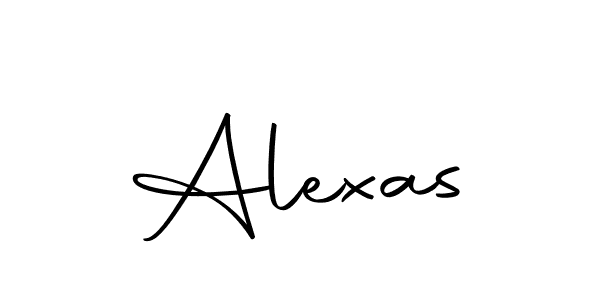 Create a beautiful signature design for name Alexas. With this signature (Autography-DOLnW) fonts, you can make a handwritten signature for free. Alexas signature style 10 images and pictures png