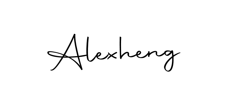 Design your own signature with our free online signature maker. With this signature software, you can create a handwritten (Autography-DOLnW) signature for name Alexheng. Alexheng signature style 10 images and pictures png