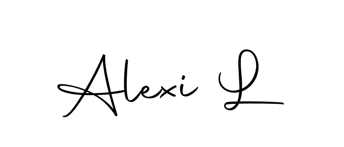 The best way (Autography-DOLnW) to make a short signature is to pick only two or three words in your name. The name Alexi L include a total of six letters. For converting this name. Alexi L signature style 10 images and pictures png