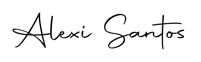 Personalize your online presence with Alexi Santos signature rendered in elegant Autography-DOLnW font. Great for website footers and blogs. Alexi Santos signature style 10 images and pictures png